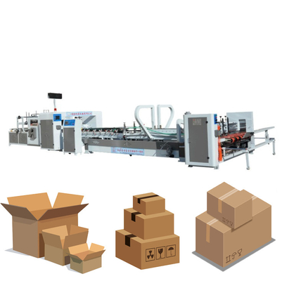 La cartulina de alta velocidad automática del papel de la comida acanaló el plegado en abanico que pegaba la máquina